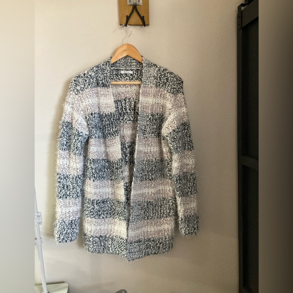 Maurice’s women’s medium soft warm striped cardigan
